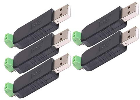 TECNOIOT 5pcs USB to RS485 485 Converter Adapter Support Win7 XP Vista Linux Mac OS