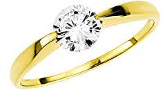 Amor Ring Damen Ringe, mit Zirkonia synth., Gold, Kommt in Schmuck Geschenk Box, 2020390