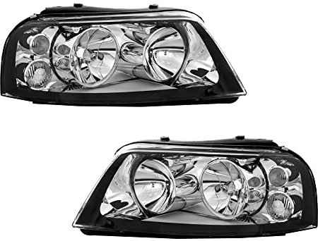 Halogen Scheinwerfer Set links & rechts Hauptscheinwerfer Frontscheinwerfer H7/H1 mit Elektromotor für Model Sharan 7M8 7M9 7M6 Alhambra 7V8 7V9