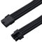EZDIY-FAB Cavo con Manicotto PCIE 6+2 Pin,Cavi con Manicotto GPU,Prolunga per Alimentazione Elettrica-Nero