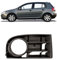 DM Autoteile 361918 Nebelscheinwerfer Gitter Blende vorne rechts kompatibel für VW Golf 5 V 1K1 Bj. 2003-2008