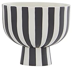 OYOY Toppu Bowl – Weiße Steingut-Schale im skandinavischen Design, Ø15 x H13 cm