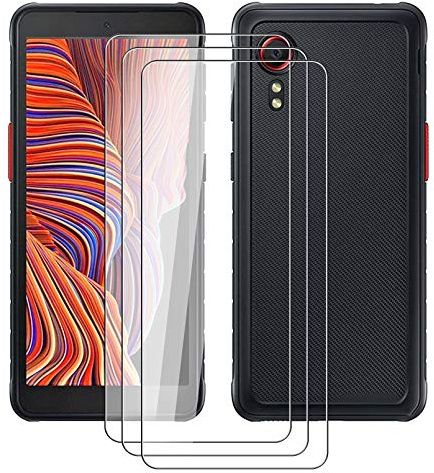 ZXLZKQ [3 Pièces Verre Trempé pour Samsung Galaxy Xcover 5 (5.30 Pouces), Ultra Claire Verre Trempé Film Protecteur téléphone Portable, Ultra Résistant Dureté 9H Protection d' Écran Vitre