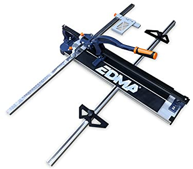 EDMA - Edmatile - Tagliapiastrelle Manuale - Guida Monorotaia di Precisione da 925 mm - Spessore di Taglio di 20 mm - Taglia Mattonelle per Piastrellisti - 251155 - Per Uso Professionale e Fai da Te