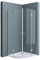 doporro Duschkabine 90x90 viertelkreis Dusche Duschabtrennung inkl. flache-Duschwanne ESG-Sicherheitsglas Klarglas Easy-Clean-Beschichtung Ravenna02K