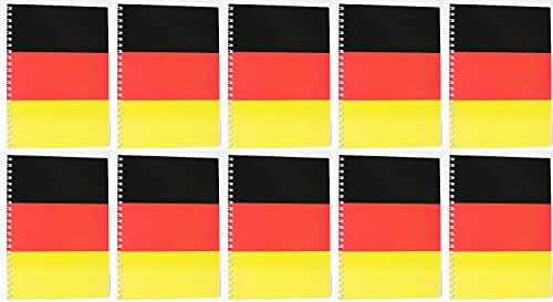 5+5 Collegeblock Kollegblock A4 kariert/liniert 80 Blatt 90g/qm Lin.27/28 Marke ADINA (Deutschlandfahne)