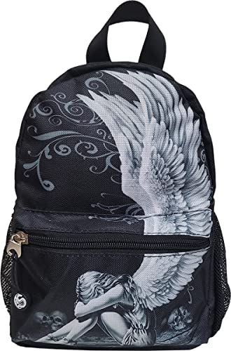 Spiral Mini Back Pack Including Mobile Pocket, Unisex-Erwachsene Gepäck- Handgepäck, Schwarz,