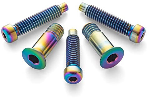 Terske Oil Slick Titan-Bolzen-Set, passend für Shimano XTR/XT/SLX/Deore Schaltwerke und Riemenscheiben-Räder