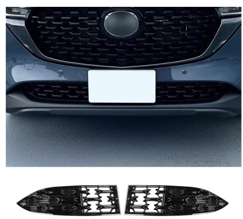 CDEFG Kompatibel mit Mazda CX-5 CX5 2022 2023 2024 facelift Front Kühlergrille Frills Frontstoßstangenmaske Auto Grill Modifiziertes CX5 Zubehör [2 Stück]
