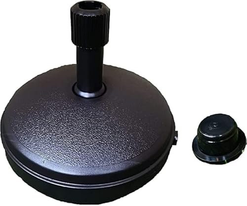 7L Fillable Parasol Base – Water or Sand Weighted Garden Umbrella Stand | Durable Weatherproof Plastic, Anti-Tip Design, Adjustable Fit for Patio Parasols, Easy-Fill Cap, 40cmDiameter - 𝗘𝗣𝗜𝗦𝗘𝗡𝗧