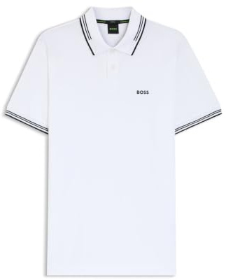 BOSS Herren Paul Polo, White100, 3XL EU