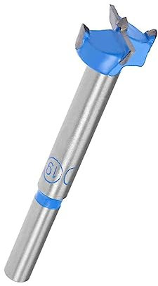 TOP-VIGOR 19mm Forstner Drill Bit, Tungsten Carbide Wood Auger Drill Bit Hole Saw Opener for Woodworking Hinge Hole Drilling Boring Bit Cutter Blue
