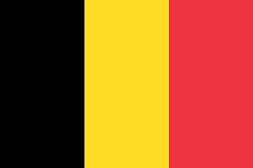 Premium Fahnen Flagge - 90 x 150 cm / 150 cm 90 cm - aus Polyester mit goldenen Ösen - Langlebig und Wetterfest (Belgien)