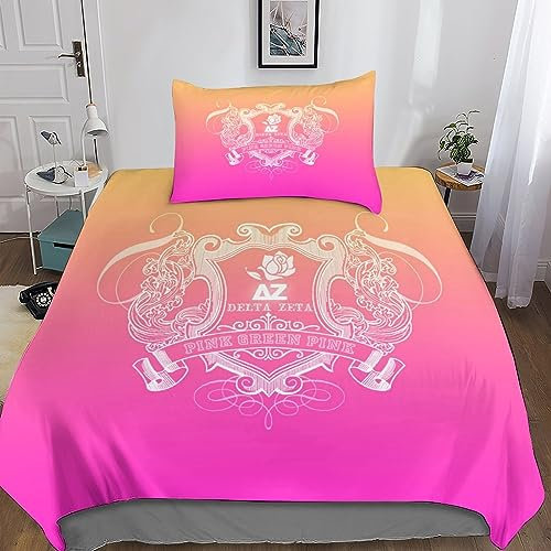 HMLTD Barbie-Pulver Bettwäsche 3D Bettbezüge Schlafkomfort Microfaser Bettbezug Rosa Set 2teilig Für Jugendliche Jugend Mädchen Jungen Bettbezug Single(135x200cm)