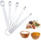 5 PACK Teaspoon(1/8 Tsp | 1/4 Tsp | 1/16 Tsp | 1/32 Tsp | 1/64 Tsp) Single Measuring Spoon, Small Measuring Stainless Steel Mini Measuring Spoons for Cooking