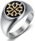 BOBIJOO Jewelry - Ring Kreuz Okzitanien Toulouse Languedoc Unisex Edelstahl vergoldet Feingold
