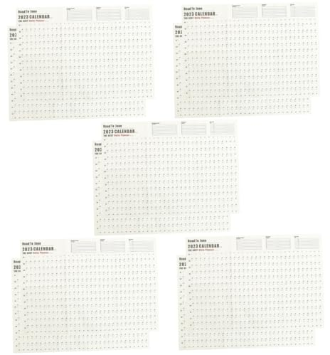 STOBOK 10 Stk Zeitplan 2023 Wandkalender 2022 Großer, Trocken Abwischbarer Kalender Für Die Wand Kleiner Tischkalender Acrylkalender Für Die Wand Schreibtisch Täglich Mitarbeiter Papier