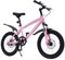 HauTour Kinderfahrrad, 18 Zoll Kinderfahrrad Höhenverstellbar Kinderfahrrad mit Hilfsrad 6-8 Jahre Leichtes Schnellmontagerad Für Jungen und Mädchen (Rosa)