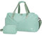 Ceneda Sporttaschen Klassische Reisetasche mit Schuhfach und Kulturtasche Sporttasche Damen Herren Tragbare schwimmtasche Sporttasche groß Gym travel Bag Wochenendtasche Yoga Tasche (Minzgrün)