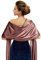 VIDSTW Sheer Chiffontücher, Weich und Hautfreundlich Stola für Abendkleid, Anmut Schultertuch, Extra Groß und Extra Breit Schal Damen für Partys, Abendpartys, Hochzeiten (Braun)