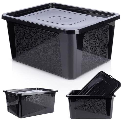 Vilde Aufbewahrungsbehälter Aufbewahrungsbox Kiste Kunststoff-Behälter Container mit Deckel 20 L