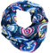 J26 Blumen Mandala Farbverlauf Seide Sommer Loop Verlauf Regenbogen Rainbow Silk Uni Rundschal Schlauchschal Stola Schal leicht (Kreis B Blau)