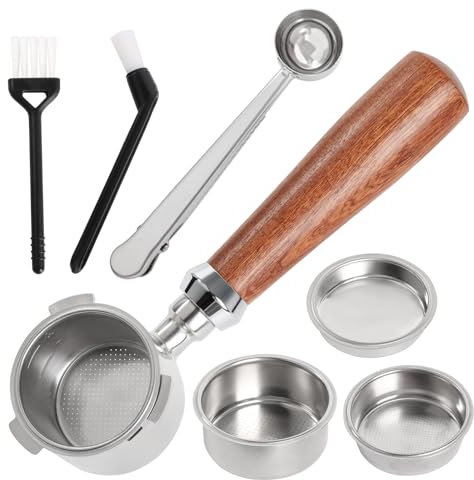 Baoweihua Kaffeefilter 51mm, Siebträger Kompatibel mit Delonghi Dedica EC680/EC685, 1 Stück, Edelstahl, Filterhalter-Set, Kaffeeporzellan