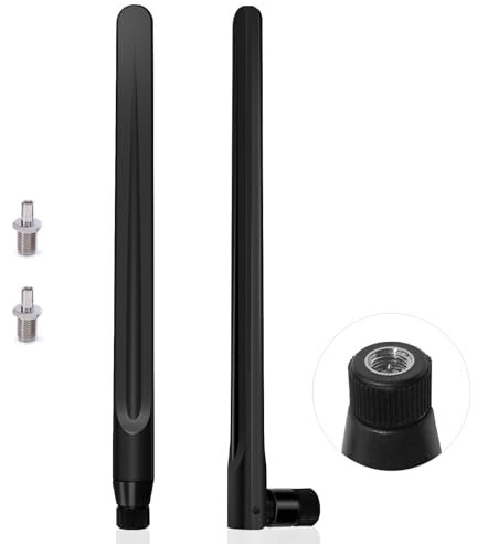 Greatzer Antenna 5G 4G WiFi Antenna LTE 5DBi Omnidirezionale MIMO Amplificatori di Segnale SMA/2 x TS9 Antenna,700-6000MHz, GSM/GPRS/2G/3G/4G/5G per Router WiFi Telecamera di Sicurezza IP, ecc.