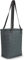 normani Damen Tote Bag Schultertasche 12 Liter aus recyceltem Material - Flechtkorb Shopper mit Henkel und Innentasche - Große Handtasche für den Strand, die Uni oder zum Einkaufen Farbe Anthrazit