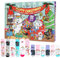 Pummel & Friends Pummeleinhorn Adventskalender mit 12 Paar Socken Größe 38-43 für Damen Weihnachtskalender mit Sneakers und langen Socken