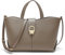 quipuda Handtasche Damen，Umhängetasche Damen, Leder Crossbody Bag ，Großes Fassungsvermögen, Metallreißverschluss，Kommt mit abnehmbarem Schultergurt (Khaki)