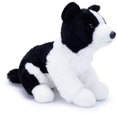 Zappi Co Scout der Border Collie Plüschhund (20cm) - Weicher Schäferhund - Recycelt, Liebenswerter und Energiegeladener Spielkamerad