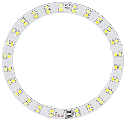 Pannello Luminoso Anulus, 10W 3V - 5V Pannello Lampada LED a Due Colori Piastra Luminosa Circolare a LED con Linea Dimmer USB per Trucco Registrazione Video Fotografia