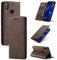 Cracedily Coque pour Huawei P Smart 2019 / Honor 10 Lite Pochette, Etui Protection Housse Premium en Cuir PU, Etui à Rabat Pochette de Portefeuille Étui Huawei P Smart 2019 Case, Café