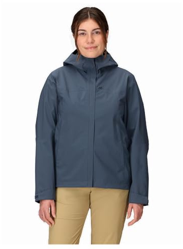 Marmot Women's PreCip Eco Pro Jacket, Waterproof Jacket, Lightweight Hooded Rain Jacket, Windproof Raincoat, Breathable Windbreaker, Ideal for Running and Hiking