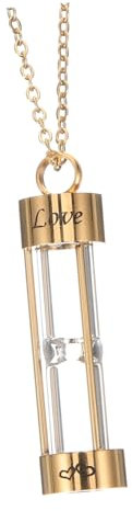 GAROZATION Glass Pet Cremation Urn Necklace Für Hund Erinnerungsanhänger Für Tierasche Gedenk-halskette Für Haustiere Design Langlebig Und Bedeutungsvoll