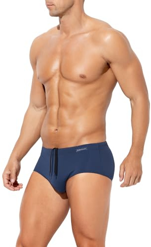 Mauro Kane Slip de Bain Homme Pantalon de Natation Triangle avec Cordon Réglable Swim Briefs Slips de Plage et Piscine