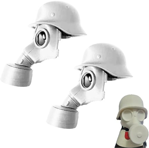 Soldat Salut Bierflasche Helm, Lustiger Salute-Soldaten-Bierhelm, Bierflaschenhelm mit Soldatengruß, Wiederverwendbar Flaschenverschluss im Militärgruß-Design (Weiß-B(2PCS))