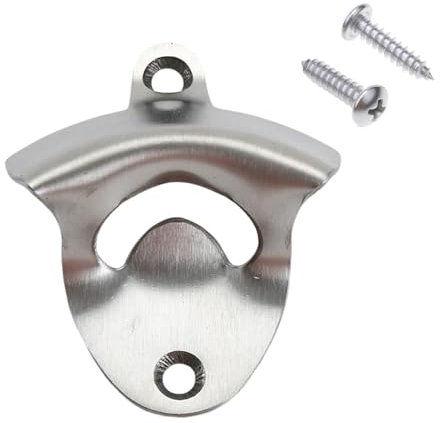 1 Piece Stainless Steel Bottle Opener, Durable Bottle Cap Opening Tool, Wall-Mounted Bottle Opener, Kitchen and Bar Supplies.