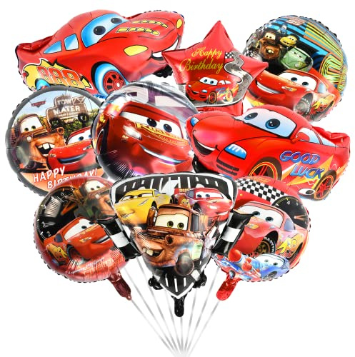 Car Geburtstagsdeko – Luftballons Deko Geburtstag Kinder, Komplettset für Kindergeburtstag und Mottoparty