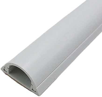 Cable Trunking Kit, Half Round Paintable Speaker Corner Wire Hider, Raceway Management To Hide Wires On Wall(White,5#)