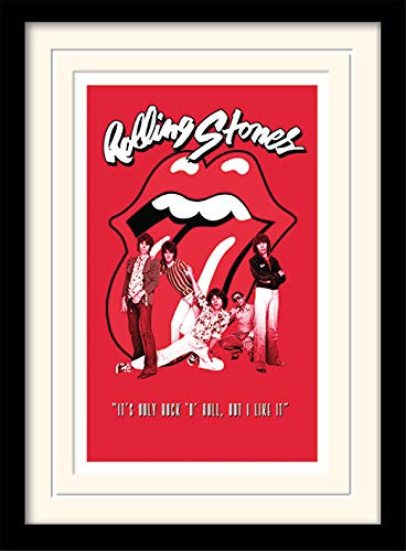 Rolling Stones 'It's Only Rock n Roll' montiert & gerahmt 30 x 40,30 x 40 cm