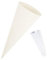 itenga Set Bastelschultüte rund 70 cm inkl. Spitzenschutz - Schultüte Zuckertüte Rohling 1. Schuljahr (Weiß)