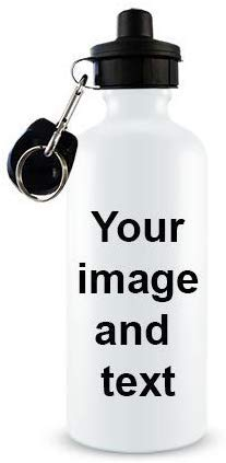 Getagift Personalised with your own image and text themed 500 ml Water Bottle Gift Back to School Christmas, Mother Day, Fathers Day, Anniversary, Birthday Gift Idea