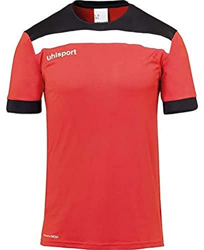 uhlsport Herren Offense 23 Trikot, rot/Schwarz/Weiß, L