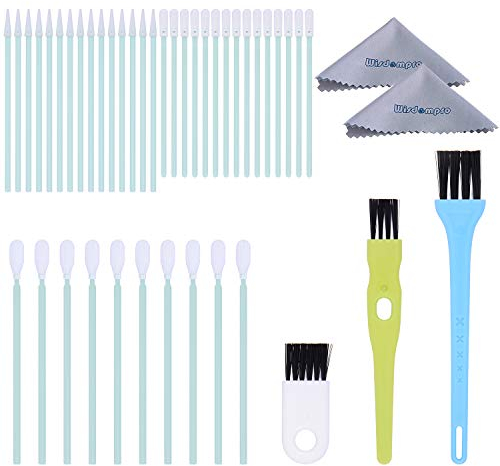 Wisdompro 45 Pieces Cell Phone Cleaning Kit with USB Port Brush Set, Headphone Jack Cleaner and Cleaning Cloth for iPhone, MacBook, Airpods, Laptop and Other Electronics