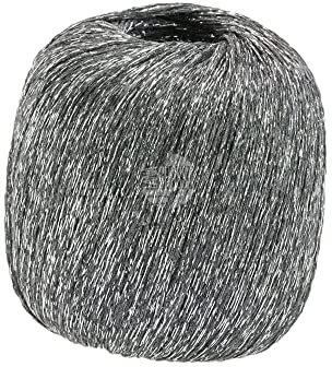LANA GROSSA Brillino | Beilaufgarn mit farbigem Lurexfaden | Handstrickgarn aus 83% Viskose & 17% metallische Faser | 25g Wolle zum Stricken & Häkeln | 200m Garn FB 6