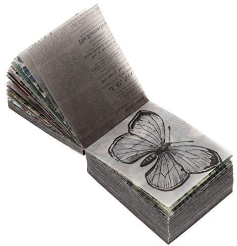 Artibetter 1 Buch 365 Blätter Vintage Scrapbooking DIY Material Papier Journal Tagebuch DIY Verschönerung Liefert für Scrapbooking Und Handwerk