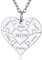 Custom4U Namenskette Herz Puzzle Anhänger Familieketten mit 6 Namen Gravur Edelstahl Silberfarbe Puzzle Anhänger 51cm Halskette Damen Kette Herz Anhänger Namenskette