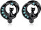 XINHE 1 Paar Schraube Ohr Tunnel Tunnel Stopfen Edelstahl Niedliche Katze Ohr Messgeräte Expander Stretcher Retro Piercing Schmuck,Schwarz,12mm(1/2)